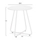 Σετ lounge 3tmx εξ.χωρου orego hm21107.02 αλουμινιο & μεταλλο σε λευκο **