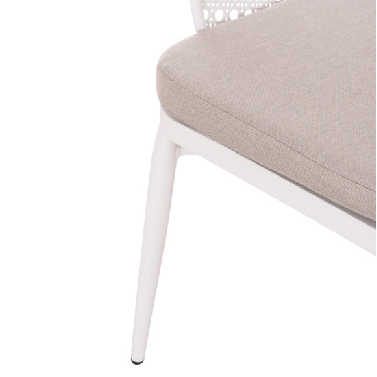 Σετ lounge 3tmx εξ.χωρου orego hm21106.02 αλουμινιο σε λευκο **