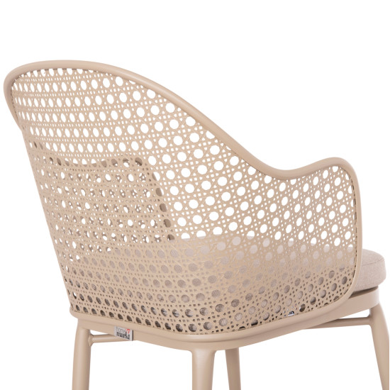 Σετ lounge 3tmx εξ.χωρου orego hm21106.03 αλουμινιο σε καπουτσινο **