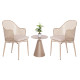 Σετ lounge 3tmx εξ.χωρου orego hm21106.03 αλουμινιο σε καπουτσινο **