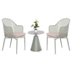 Σετ lounge 3tmx εξ.χωρου orego hm21106.06 αλουμινιο σε φυστικι **