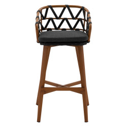 Σκαμπο μπαρ αλουμινιου ricko hm5781.11 καφε σκελετοσ--ανθρακι strap 56x59x102υεκ. ** Σκαμπο μπαρ αλουμινιου ricko hm5781.11 καφε σκελετοσ--ανθρακι strap 56x59x102υεκ. **