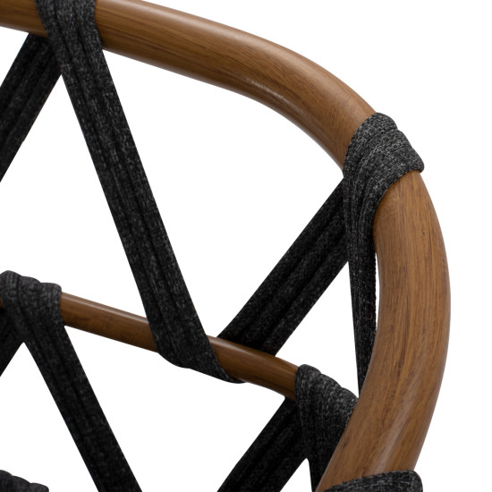 Σκαμπο μπαρ αλουμινιου ricko hm5781.11 καφε σκελετοσ--ανθρακι strap 56x59x102υεκ. ** Σκαμπο μπαρ αλουμινιου ricko hm5781.11 καφε σκελετοσ--ανθρακι strap 56x59x102υεκ. **