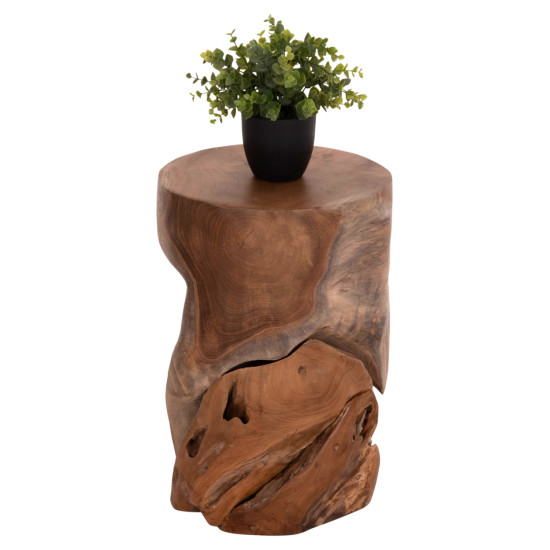 Βοηθητικο σκαμπο/τραπεζακι stomp hm9350.11 ξυλο teak-φυσικο φ30x45υεκ. **