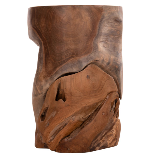 Βοηθητικο σκαμπο/τραπεζακι stomp hm9350.11 ξυλο teak-φυσικο φ30x45υεκ. **