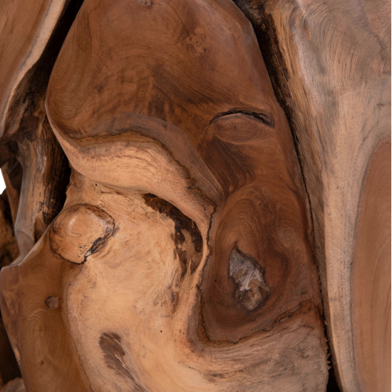 Βοηθητικο σκαμπο/τραπεζακι stomp hm9350.11 ξυλο teak-φυσικο φ30x45υεκ. **