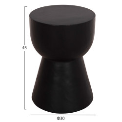 Σκαμπο μαμβα κυλινδρικο hm9901.12 μασιφ ξυλο suar σε μαυρο φ30x45υεκ. ** Σκαμπο μαμβα κυλινδρικο hm9901.12 μασιφ ξυλο suar σε μαυρο φ30x45υεκ. **