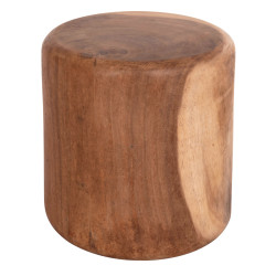 Σκαμπο στρογγυλο tobi hm9791.11 μασιφ ξυλο suar--φυσικο φ39x42υεκ. **