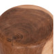 Σκαμπο στρογγυλο tobi hm9791.11 μασιφ ξυλο suar--φυσικο φ39x42υεκ. **