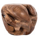 Βοηθητικο τραπεζι loggy hm18295 ξυλο teak--φυσικο 50x50x50υεκ. **