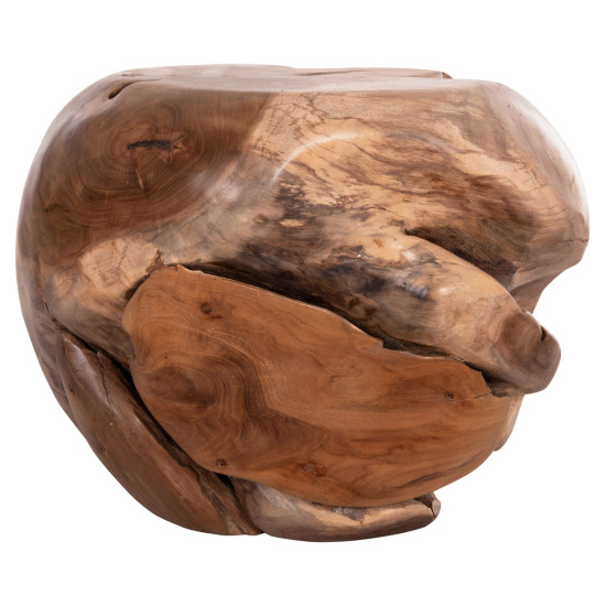 Βοηθητικο τραπεζι loggy hm18295 ξυλο teak--φυσικο 50x50x50υεκ. **