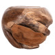 Βοηθητικο τραπεζι loggy hm18295 ξυλο teak--φυσικο 50x50x50υεκ. **