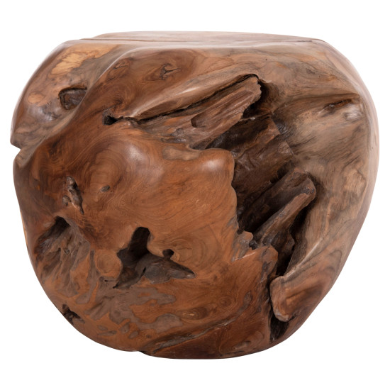Βοηθητικο τραπεζι loggy hm18295 ξυλο teak--φυσικο 50x50x50υεκ. **