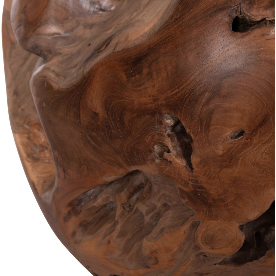 Βοηθητικο τραπεζι loggy hm18295 ξυλο teak--φυσικο 50x50x50υεκ. **