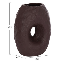 Επιτραπεζιο διακοσμητικο βαζο namentis hm4673.07l σοκολατι τερακοτα--26.5x16x36.5υεκ ** Επιτραπεζιο διακοσμητικο βαζο namentis hm4673.07l σοκολατι τερακοτα--26.5x16x36.5υεκ **