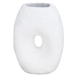 Επιτραπεζιο διακοσμητικο βαζο namentis hm4673.02l λευκη τερακοτα--26.5x16x36.5υεκ **