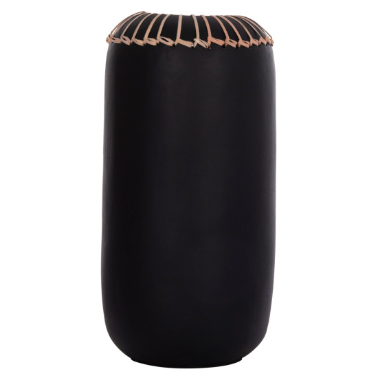 Επιτραπεζιο διακοσμητικο βαζο lennox hm4675.01s tερακοτα σε μαυρο--φ18x33υεκ. **