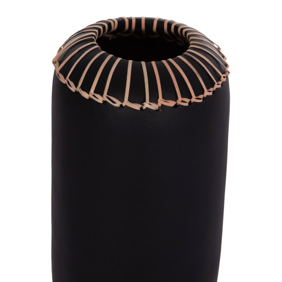 Επιτραπεζιο διακοσμητικο βαζο lennox hm4675.01s tερακοτα σε μαυρο--φ18x33υεκ. **