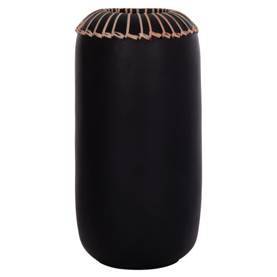 Επιτραπεζιο διακοσμητικο βαζο lennox hm4675.01s tερακοτα σε μαυρο--φ18x33υεκ. **