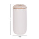 Επιτραπεζιο διακοσμητικο βαζο lennox hm4675.02s tερακοτα σε λευκο--φ18x33υεκ. **