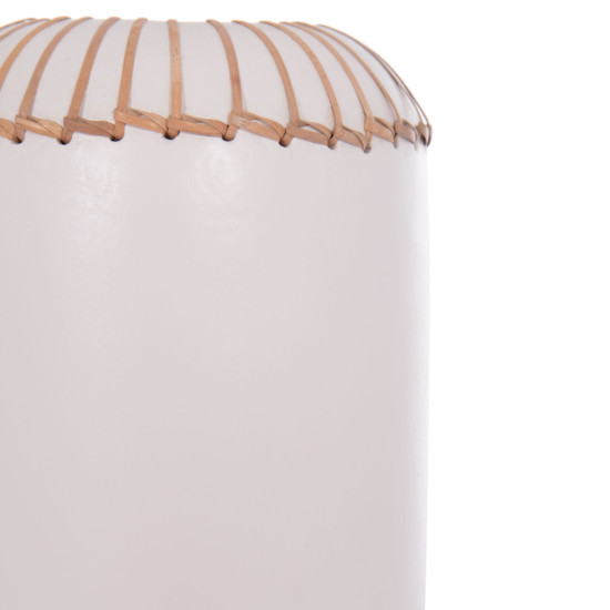 Επιτραπεζιο διακοσμητικο βαζο lennox hm4675.02s tερακοτα σε λευκο--φ18x33υεκ. **
