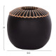 Επιτραπεζιο διακοσμητικο βαζο lennox hm4675.01l tερακοτα σε μαυρο--φ22x20υεκ. **