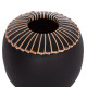Επιτραπεζιο διακοσμητικο βαζο lennox hm4675.01l tερακοτα σε μαυρο--φ22x20υεκ. **