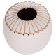 Επιτραπεζιο διακοσμητικο βαζο lennox hm4675.02l tερακοτα σε λευκο--φ22x20υεκ. **