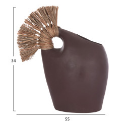 Επιτραπεζιο διακοσμητικο alica2 hm4671.07 σοκολατι τερακοτα & grass--44x18x50υεκ. ** Επιτραπεζιο διακοσμητικο alica2 hm4671.07 σοκολατι τερακοτα & grass--44x18x50υεκ. **