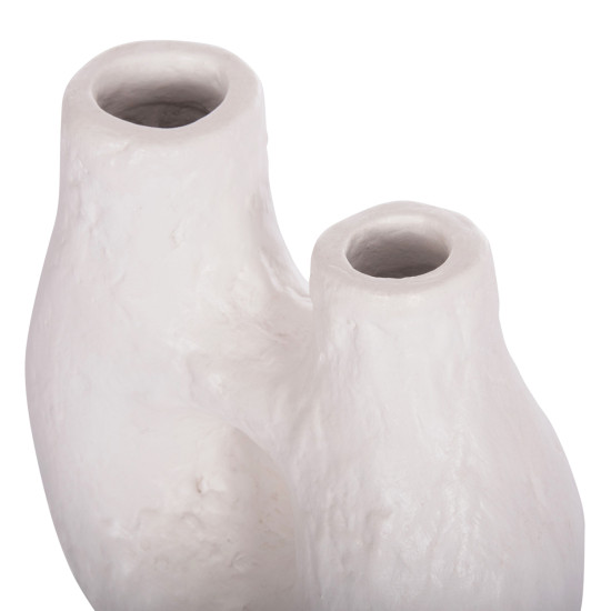 Επιτραπεζιο διακοσμητικο βαζο namentis hm4665.02s λευκη τερακοτα--26x15x32.5υεκ ** Επιτραπεζιο διακοσμητικο βαζο namentis hm4665.02s λευκη τερακοτα--26x15x32.5υεκ **