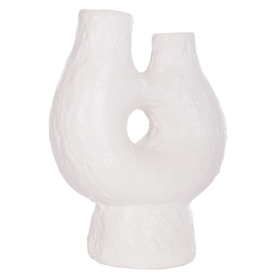 Επιτραπεζιο διακοσμητικο βαζο namentis hm4665.02s λευκη τερακοτα--26x15x32.5υεκ ** Επιτραπεζιο διακοσμητικο βαζο namentis hm4665.02s λευκη τερακοτα--26x15x32.5υεκ **