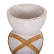 Διακοσμητικο βαζο δαπεδου maynard hm4672.02l fiber cement λευκο--rattan φ32x62.5υεκ. **
