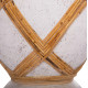 Διακοσμητικο βαζο δαπεδου maynard hm4672.02l fiber cement λευκο--rattan φ32x62.5υεκ. **