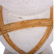 Διακοσμητικο βαζο δαπεδου maynard hm4672.02l fiber cement λευκο--rattan φ32x62.5υεκ. **