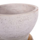 Διακοσμητικο βαζο δαπεδου maynard hm4672.02l fiber cement λευκο--rattan φ32x62.5υεκ. **