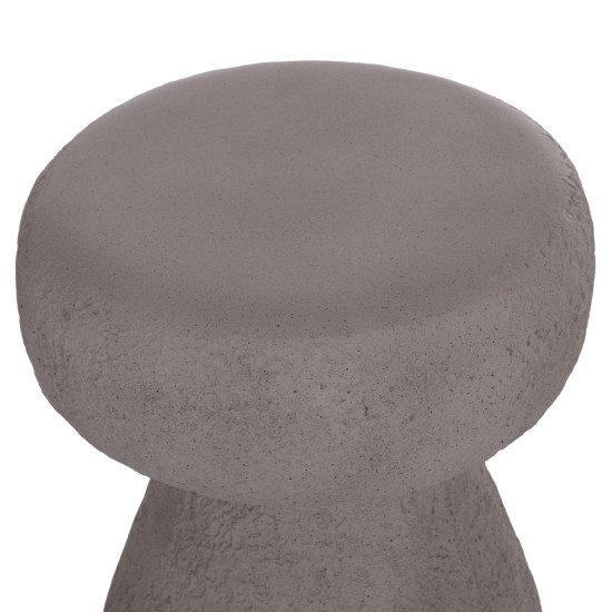Σκαμπο στρογγυλο interon hm18171.03 fiber cement σε γκρι--φ34x39υεκ. **