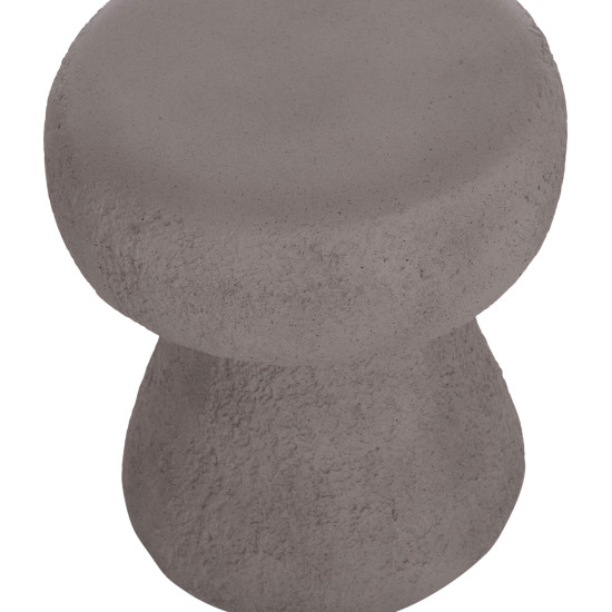 Σκαμπο στρογγυλο interon hm18171.03 fiber cement σε γκρι--φ34x39υεκ. **