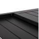 Σετ τραπεζαριασ εξ.χωρου 7τμχ krum hm21152 σκουρο γκρι αλουμινιο **