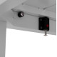 Σετ τραπεζαριασ εξ.χωρου 7τμχ krum hm21132 λευκο αλουμινιο--p.e.twisted rattan **