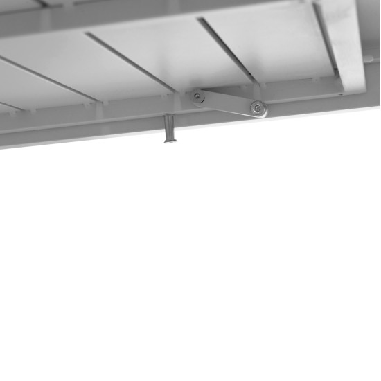 Σετ τραπεζαριασ εξ.χωρου 7τμχ krum hm21132 λευκο αλουμινιο--p.e.twisted rattan **