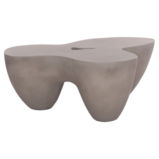 Τραπεζι σαλονιου sallen hm18161.03 fiber cement σε γκρι--108x94x38,5υεκ. **