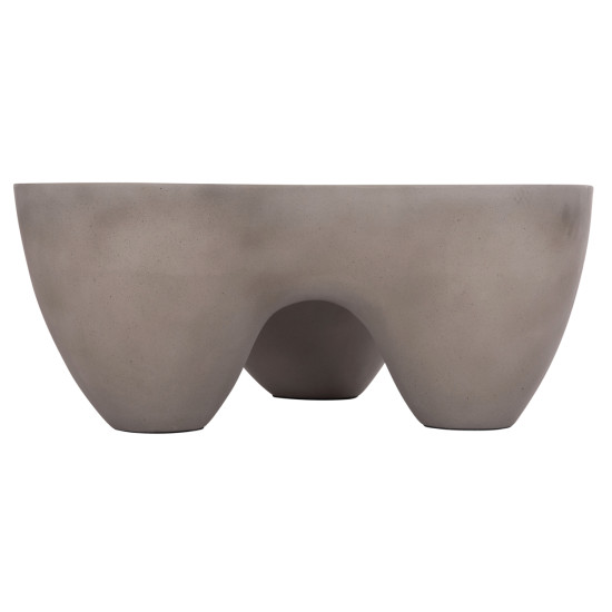 Τραπεζι σαλονιου sallen hm18161.03 fiber cement σε γκρι--108x94x38,5υεκ. **