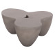 Τραπεζι σαλονιου sallen hm18161.03 fiber cement σε γκρι--108x94x38,5υεκ. **
