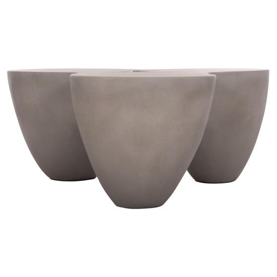 Τραπεζι σαλονιου sallen hm18161.03 fiber cement σε γκρι--108x94x38,5υεκ. **