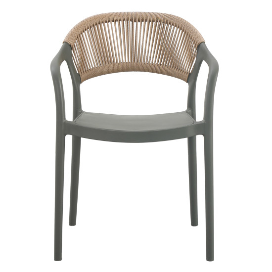 Πολυθρονα πολυπροπυλενιου eva hm6155.05 olive green--p.p. μπεζ σχοινι 56,5x53x80υεκ. ** Πολυθρονα πολυπροπυλενιου eva hm6155.05 olive green--p.p. μπεζ σχοινι 56,5x53x80υεκ. **