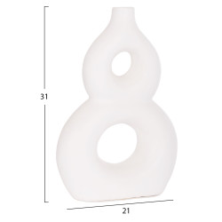 Επιτραπεζιο διακοσμητικο βαζο fiorin hm4666.02s τερακοτα σε λευκο--21x7.5x31υεκ. ** Επιτραπεζιο διακοσμητικο βαζο fiorin hm4666.02s τερακοτα σε λευκο--21x7.5x31υεκ. **