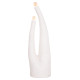 Διακοσμητικο φωτιστικο δαπεδου tusken hm4702.02 fiber cement-λευκο 50x43x145υεκ **