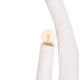 Διακοσμητικο φωτιστικο δαπεδου tusken hm4702.02 fiber cement-λευκο 50x43x145υεκ **