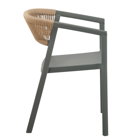 Πολυθρονα πολυπροπυλενιου bogi hm6240.05 olive green--p.p. μπεζ σχοινι 56,5x53x80υεκ ** Πολυθρονα πολυπροπυλενιου bogi hm6240.05 olive green--p.p. μπεζ σχοινι 56,5x53x80υεκ **