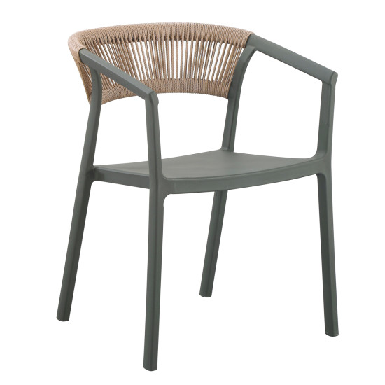 Πολυθρονα πολυπροπυλενιου bogi hm6240.05 olive green--p.p. μπεζ σχοινι 56,5x53x80υεκ ** Πολυθρονα πολυπροπυλενιου bogi hm6240.05 olive green--p.p. μπεζ σχοινι 56,5x53x80υεκ **